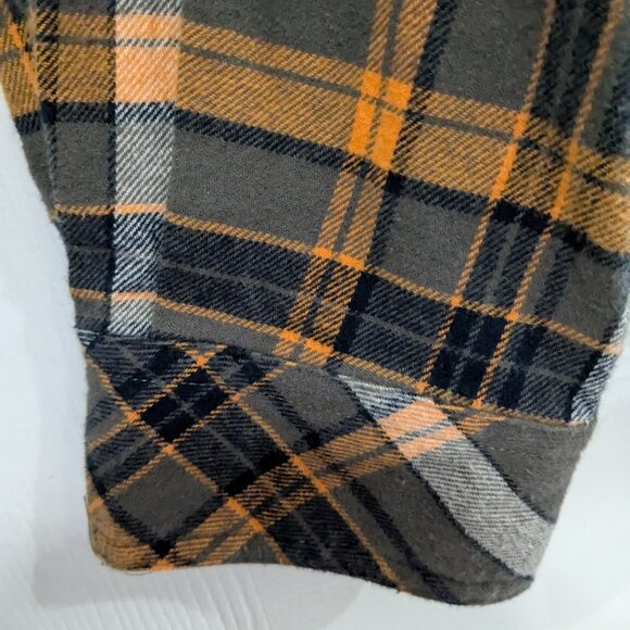 Legendary Whitetails Men's Buck Camp Flannel Shirt, Brown Plaid, XL, Long Sleeve - Picture 6 of 16